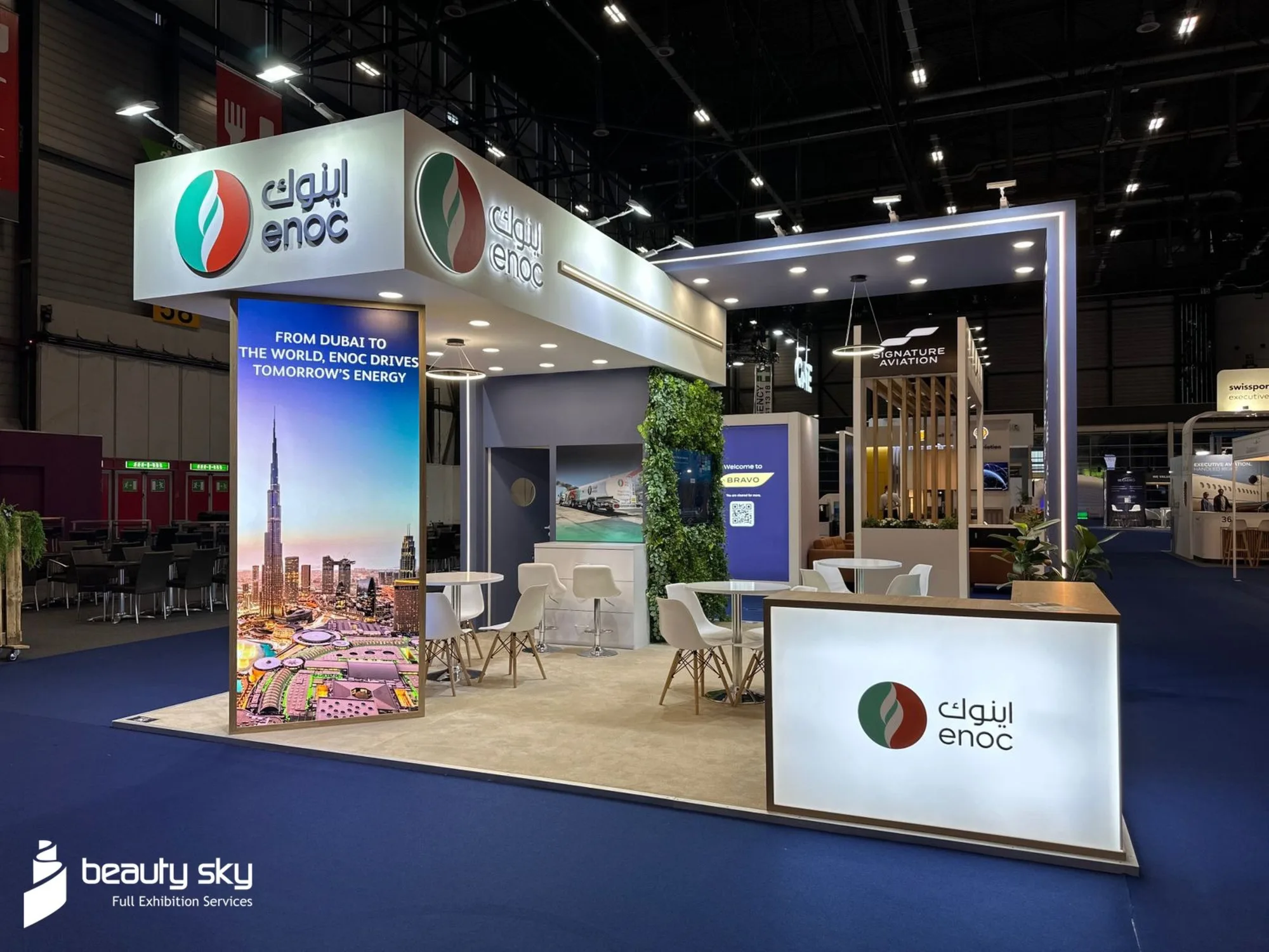 ENOC Aviation stand at EBACE Geneva