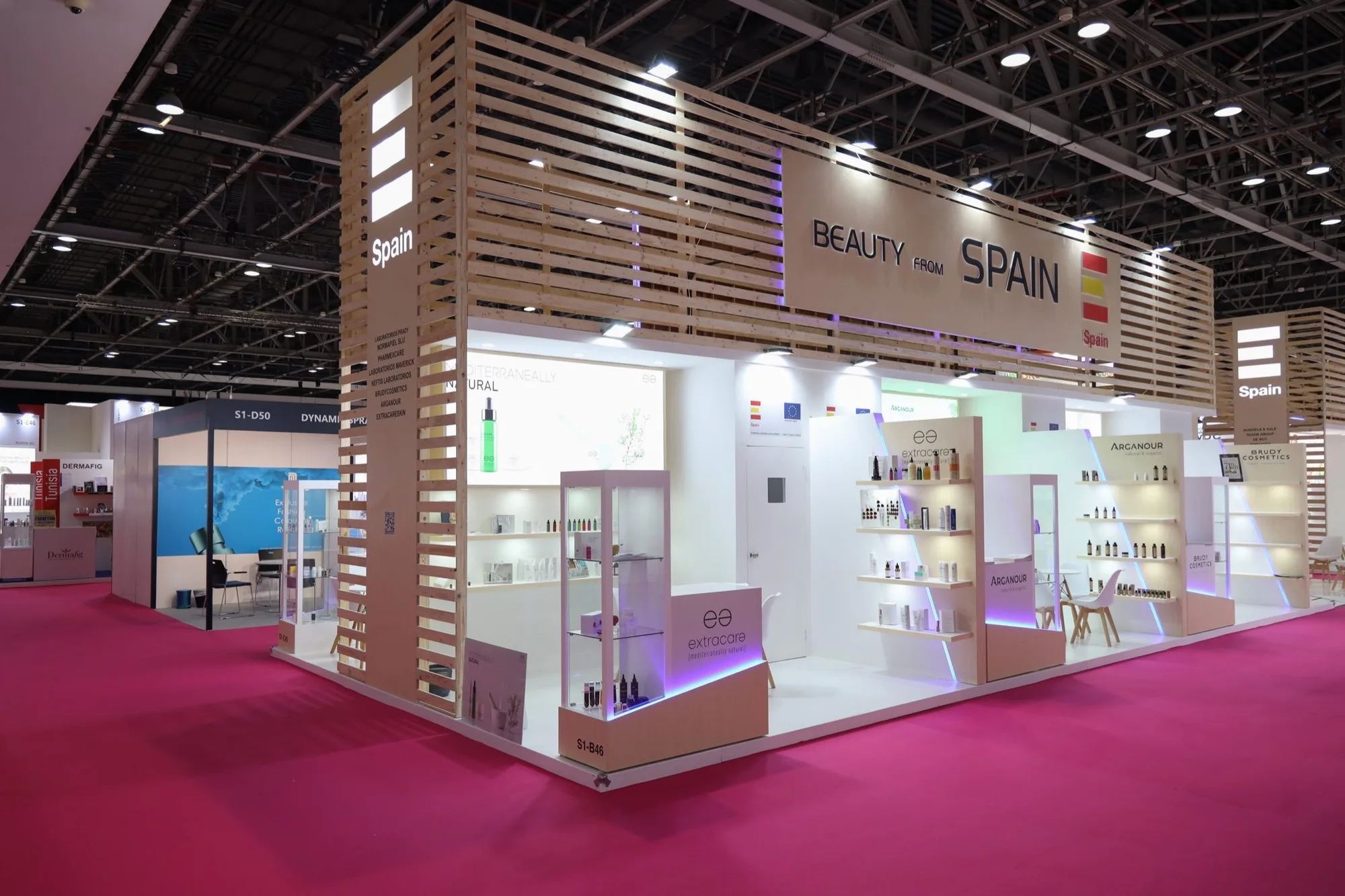Beauty from Spain national pavilion at Beautyworld Middle East
